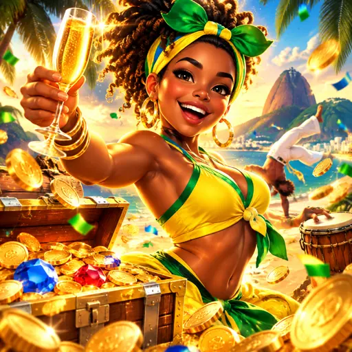 Tela do jogo com símbolos em cascata no mecanismo tumble